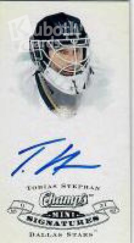 NHL 2008-09 Upper Deck Champ's Mini Signatures - No CS- TB - Tobias Stephan