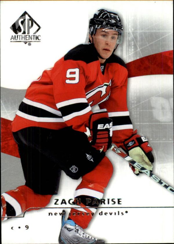 NHL 2008-09 SP Authentic - No 1 - Zach Parise