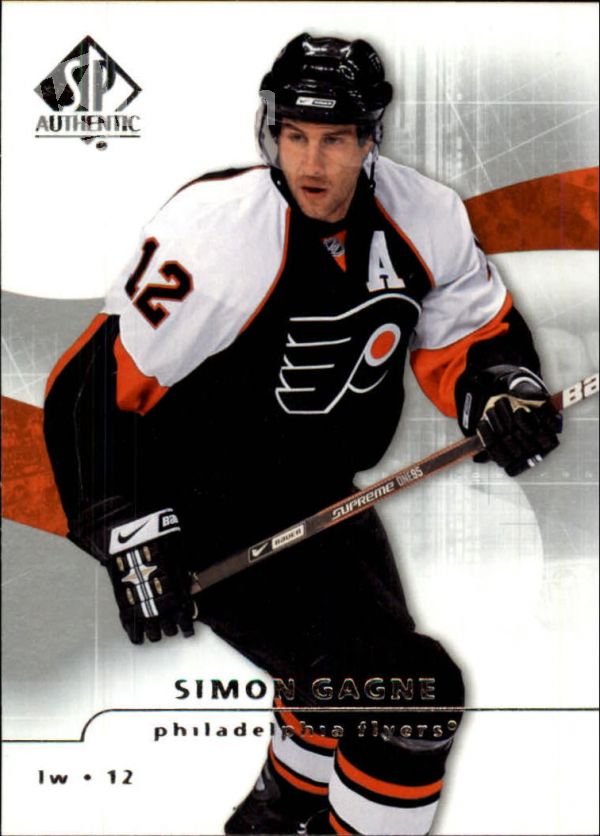 NHL 2008-09 SP Authentic - No 9 - Simon Gagne