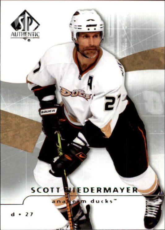 NHL 2008-09 SP Authentic - No 13 - Scott Niedermayer