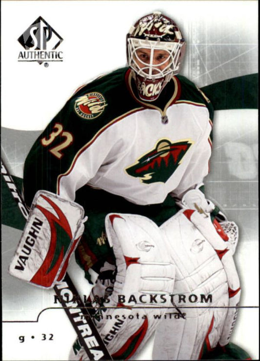 NHL 2008-09 SP Authentic - No 33 - Niklas Backstrom