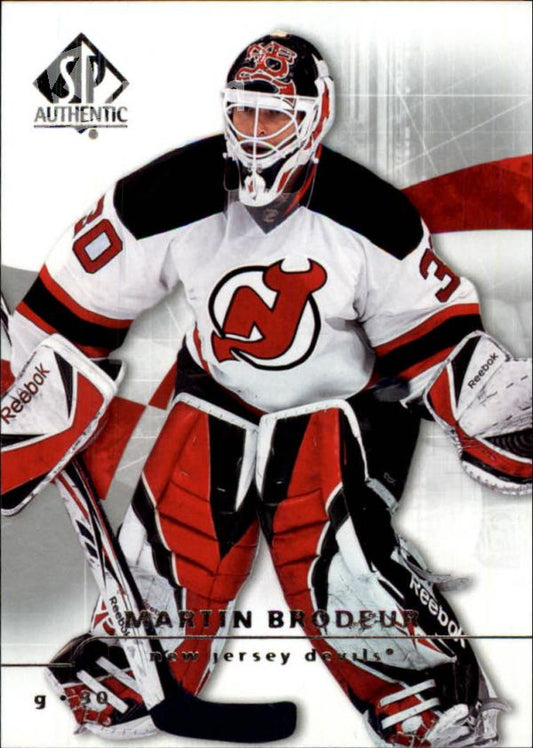 NHL 2008-09 SP Authentic - No. 45 - Martin Brodeur