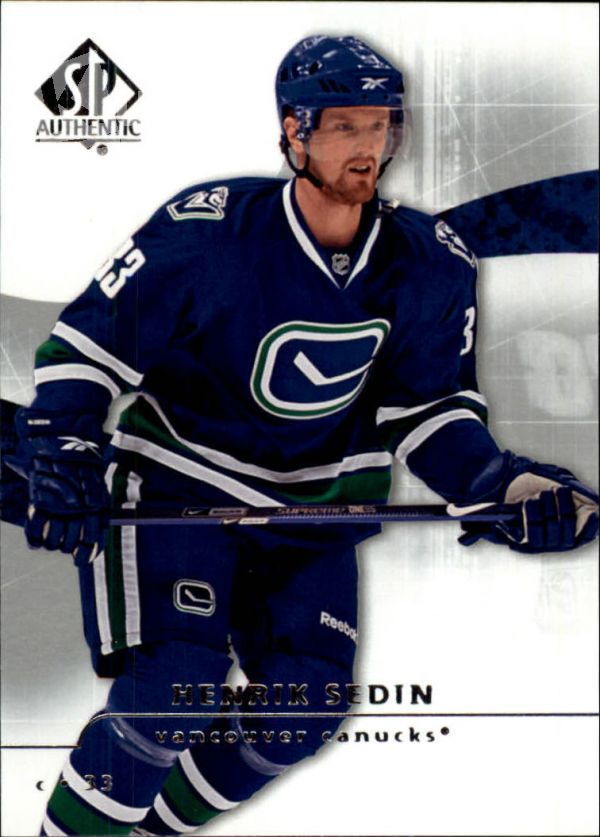 NHL 2008-09 SP Authentic - No 68 - Henrik Sedin