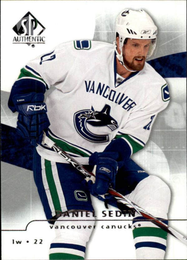 NHL 2008-09 SP Authentic - No 78 - Daniel Sedin