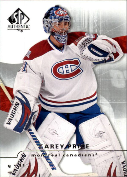 NHL 2008-09 SP Authentic - No 87 - Carey Price