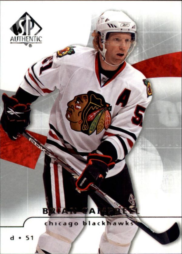 NHL 2008-09 SP Authentic - No 90 - Brian Campbell