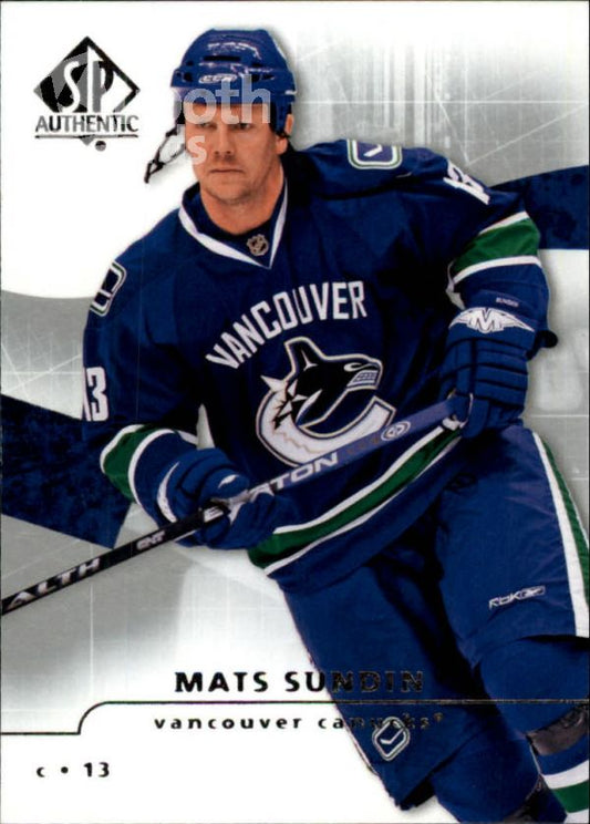 NHL 2008-09 SP Authentic - No 94 - Mats Sundin