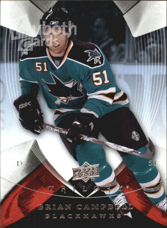 NHL 2008-09 Upper Deck Trilogy - No 10 - Brian Campbell