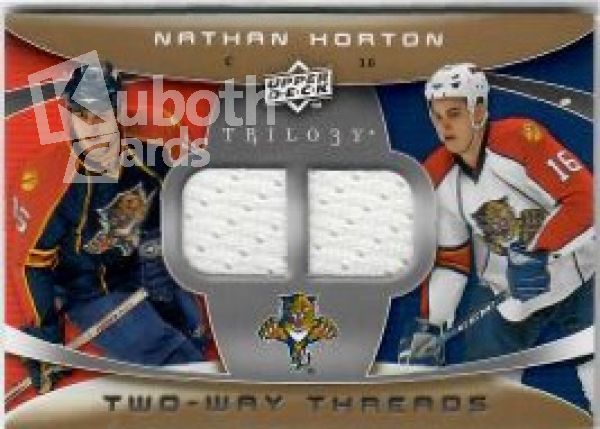 NHL 2008-09 Upper Deck Trilogy Two-Way Threads - No 2W-NH - Nathan Horton