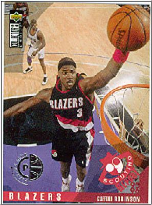 NBA 1995-96 Collector's Choice Players Club - No 342 - Clifford Robinson