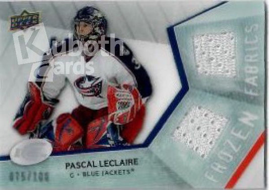 NHL 2008-09 Upper Deck Ice Frozen Fabrics Parallel - No FF-PL - Pascal Leclaire