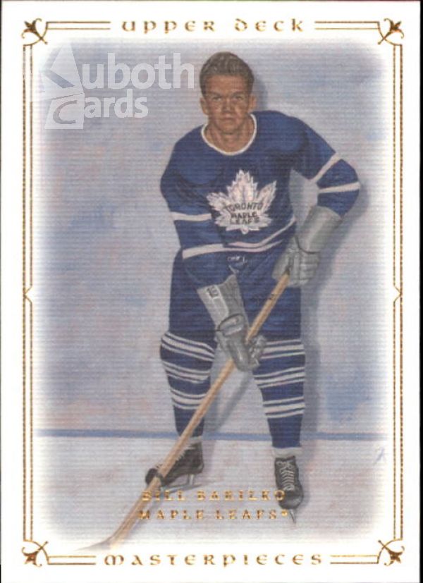 NHL 2008-09 UD Masterpieces - No 4 - Bill Barilko