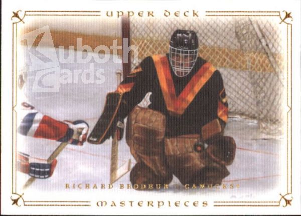 NHL 2008-09 UD Masterpieces - No 9 - Richard Brodeur