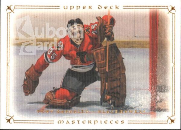 NHL 2008-09 UD Masterpieces - No 31 - Tony Esposito