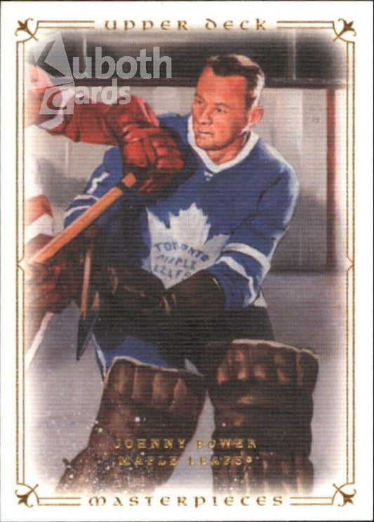 NHL 2008-09 UD Masterpieces - No 51 - Johnny Bower