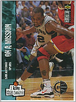 NBA 1995-96 Collector's Choice Players Club - No 389 - Sean Elliott