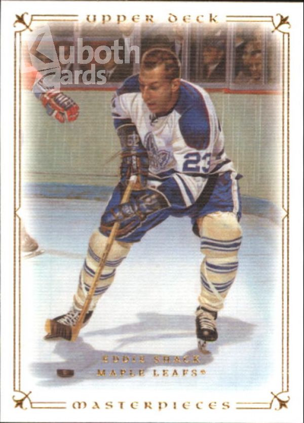 NHL 2008-09 UD Masterpieces - No 72 - Eddie Shack