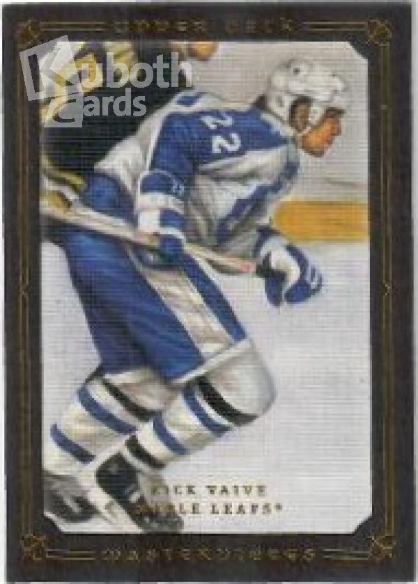 NHL 2008-09 UD Masterpieces Brown - No 40 - Rick Vaive