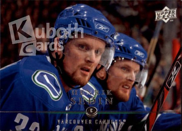 NHL 2008-09 Upper Deck - No 12 - Henrik Sedin