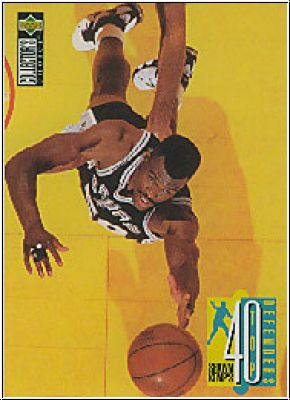 NBA 1995-96 Collector's Choice International French II - No 198 - David Robinson