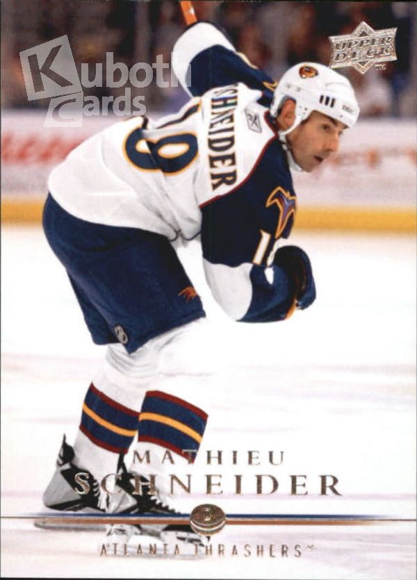 NHL 2008-09 Upper Deck - No 256 - Mathieu Schneider