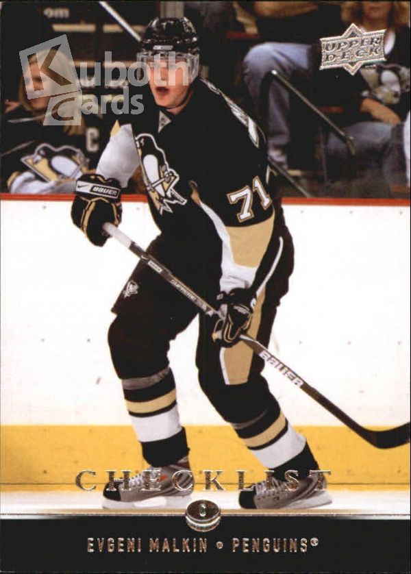 NHL 2008-09 Upper Deck - No 449 - Evgeni Malkin