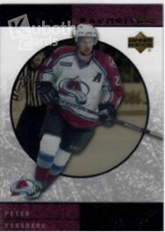 NHL 2000-01 Upper Deck Ice Rink Favorites - No FP2 - Peter Forsberg