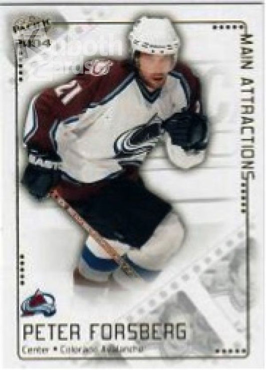 NHL 2003-04 Pacific Main Attractions - No 4 - Peter Forsberg