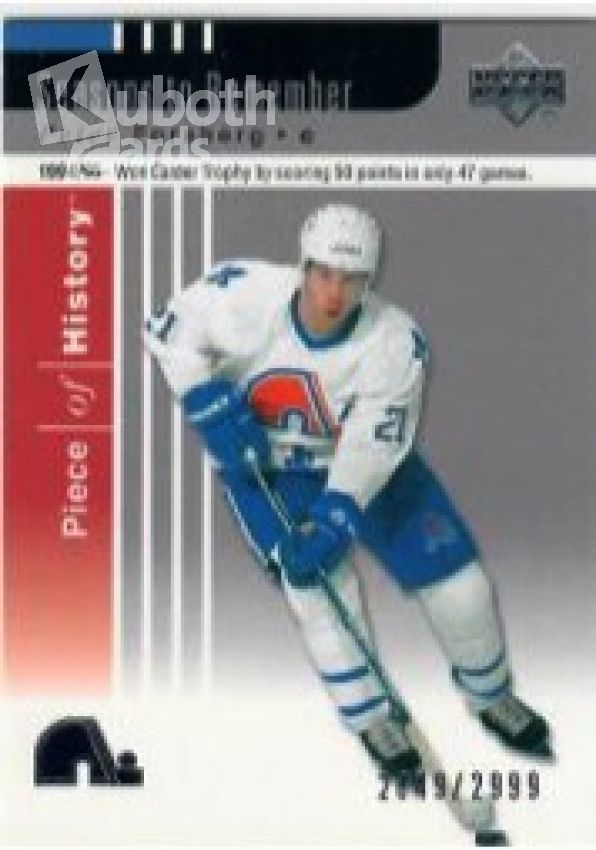 NHL 2002-03 UD Piece of History - No 107 - Peter Forsberg