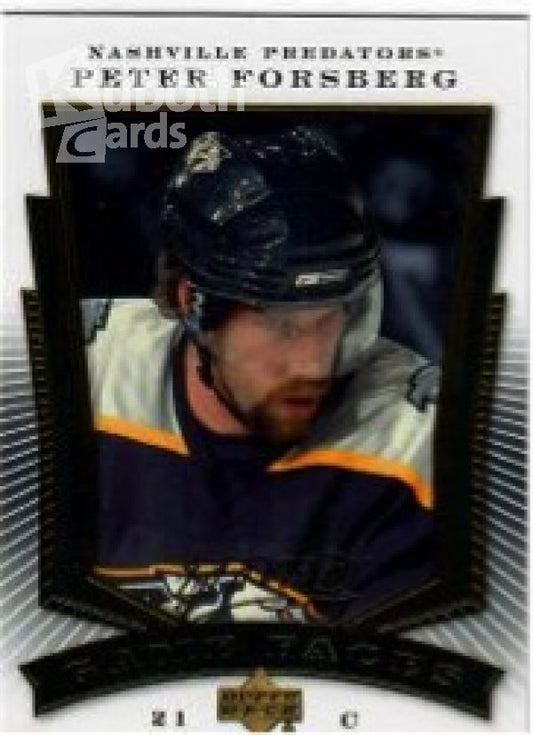 NHL 2007-08 Upper Deck MVP Game Faces - GF5 - Peter Forsberg