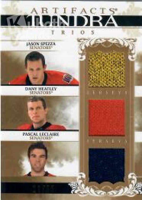 NHL 2009-10 Artifacts Tundra Trios - No TRI-SHL - Jason Spezza / Dany Heatley / Pascal Leclaire