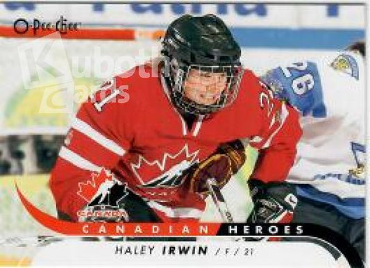 NHL 2009-10 O-Pee-Chee Canadian Heroes - No CB-HI - Haley Irwin