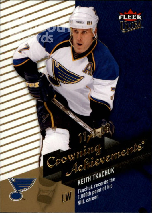 NHL 2009-10 Ultra Crowning Achievements - No CA6 - Keith Tkachuk