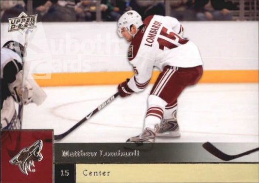 NHL 2009-10 Upper Deck - No 162 - Matthew Lombardi