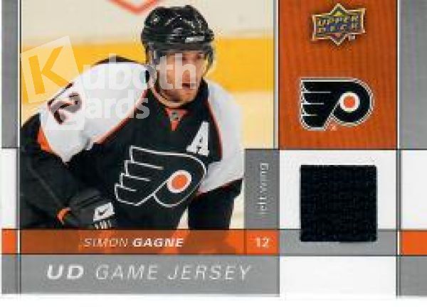 NHL 2009-10 Upper Deck Game Jerseys - No GJ-GG - Simon Gagne