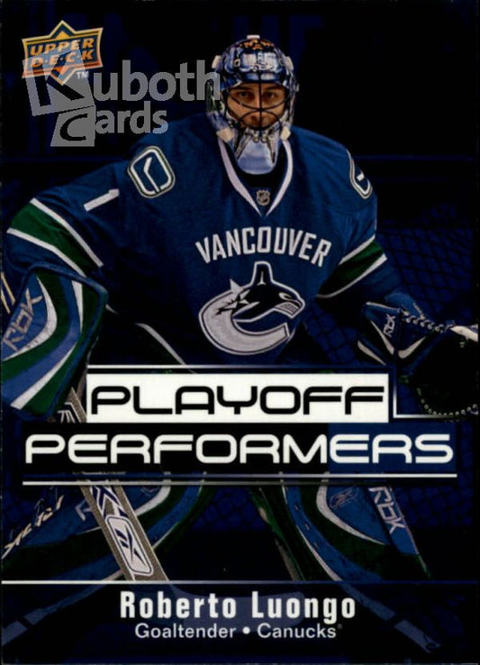 NHL 2009-10 Upper Deck Playoff Performers - No PP11 - Roberto Luongo
