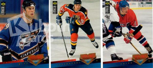 NHL 1995-96 Collector's Choice - No 397 - 411 - complete subset set of Young Guns