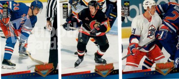 NHL 1995-96 Collector's Choice - No 397 - 411 - kompletter Subset Satz Young Guns