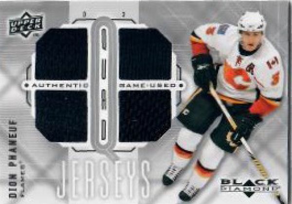 NHL 2009-10 Black Diamond Jerseys Quad - No QJ-PH - Dion Phaneuf