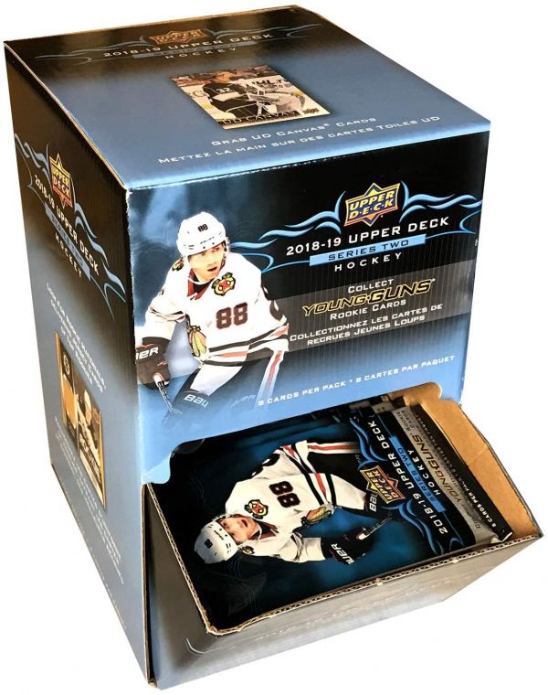 NHL 2018-19 Upper Deck Series 2 Gravity Feed Retail Box