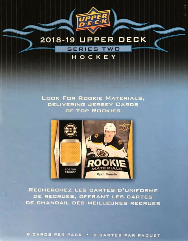 NHL 2018-19 Upper Deck Series 2 Gravity Feed Retail Box