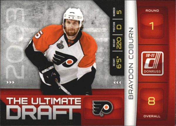 NHL 2010-11 Donruss The Ultimate Draft - No 7 - Braydon Coburn