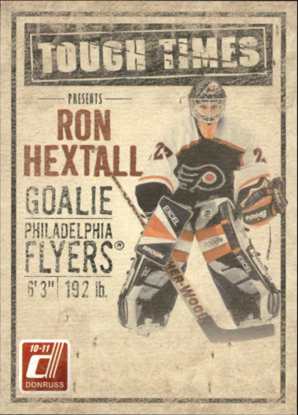 NHL 2010-11 Donruss Tough Times - No 2 - Ron Hextall