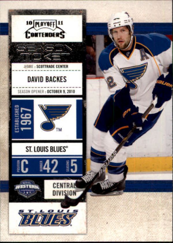 NHL 2010-11 Playoff Contenders - No 17 - David Backes