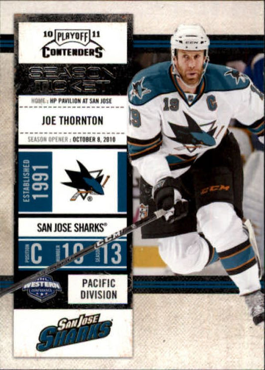 NHL 2010-11 Playoff Contenders - No. 36 - Joe Thornton