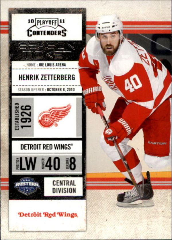 NHL 2010-11 Playoff Contenders - No 47 - Henrik Zetterberg