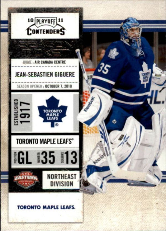 NHL 2010-11 Playoff Contenders - No 58 - Jean-Sebastien Giguere