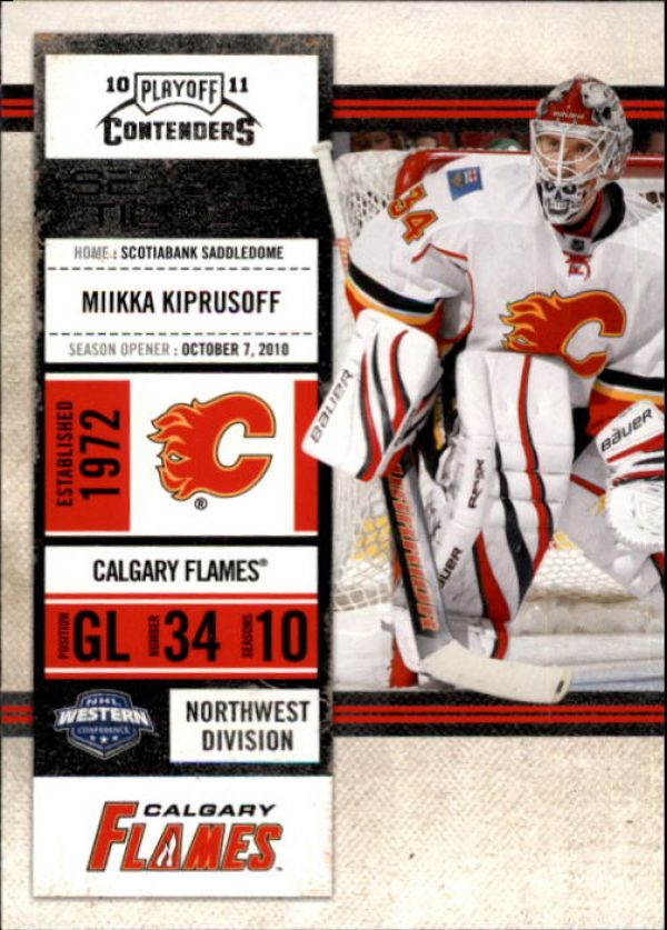 NHL 2010-11 Playoff Contenders - No 63 - Miikka Kiprusoff