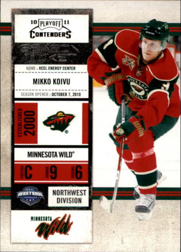 NHL 2010-11 Playoff Contenders - No 69 - Mikko Koivu