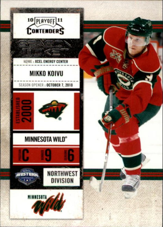 NHL 2010-11 Playoff Contenders - No 69 - Mikko Koivu